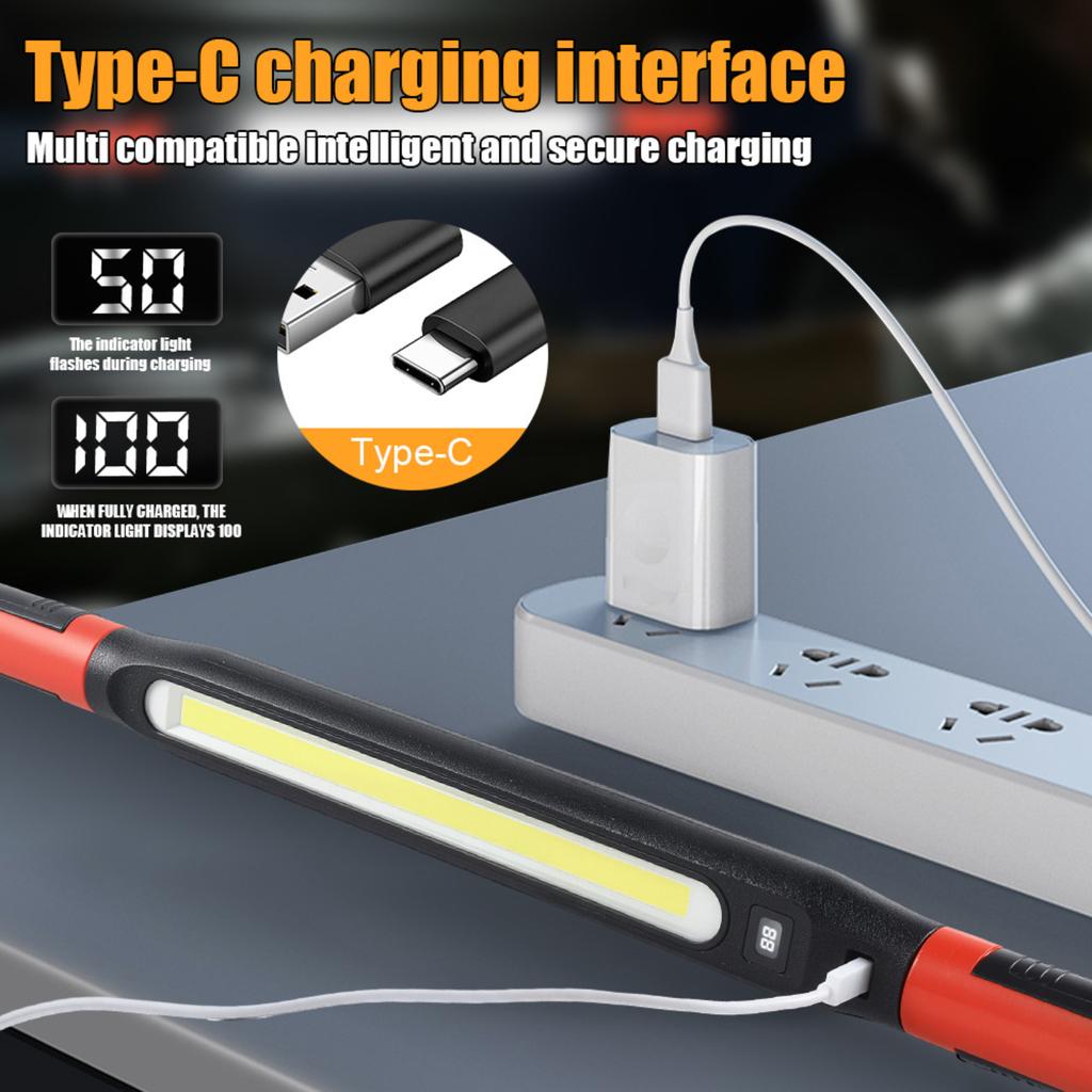 Automatisches Arbeitslicht LED Wiederaufladbares Arbeitslicht, Superhelles Magnetisches Adsorptionslicht