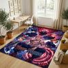 Personalized Crystal Velvet Carpet,Jujutsu Kaisen Custom Printed Name, Plush Area Rug For Home Indoor Decor