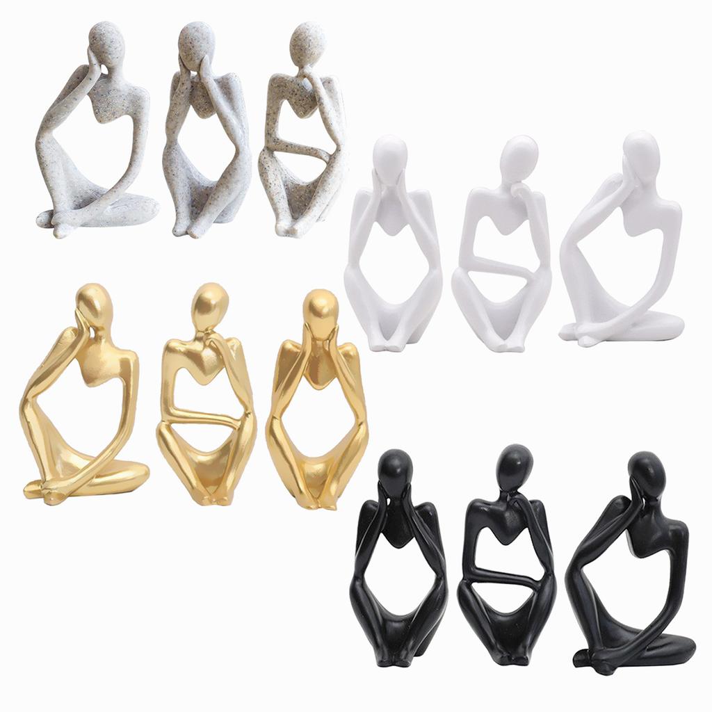 Abstract Yoga Figure Desktop Ornament Nordic Style Creative Home Decor