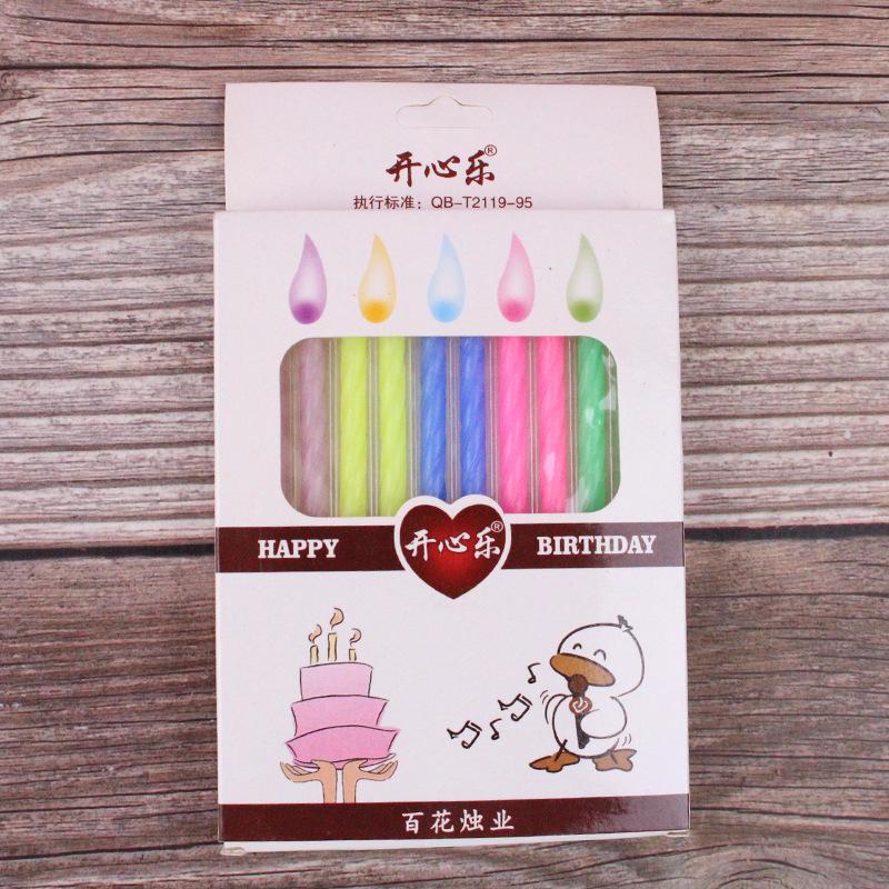 

Colorful Thread Birthday Cake Candles Creative Birthday Party Classic Baking Decoration Color Candles Colorful candle