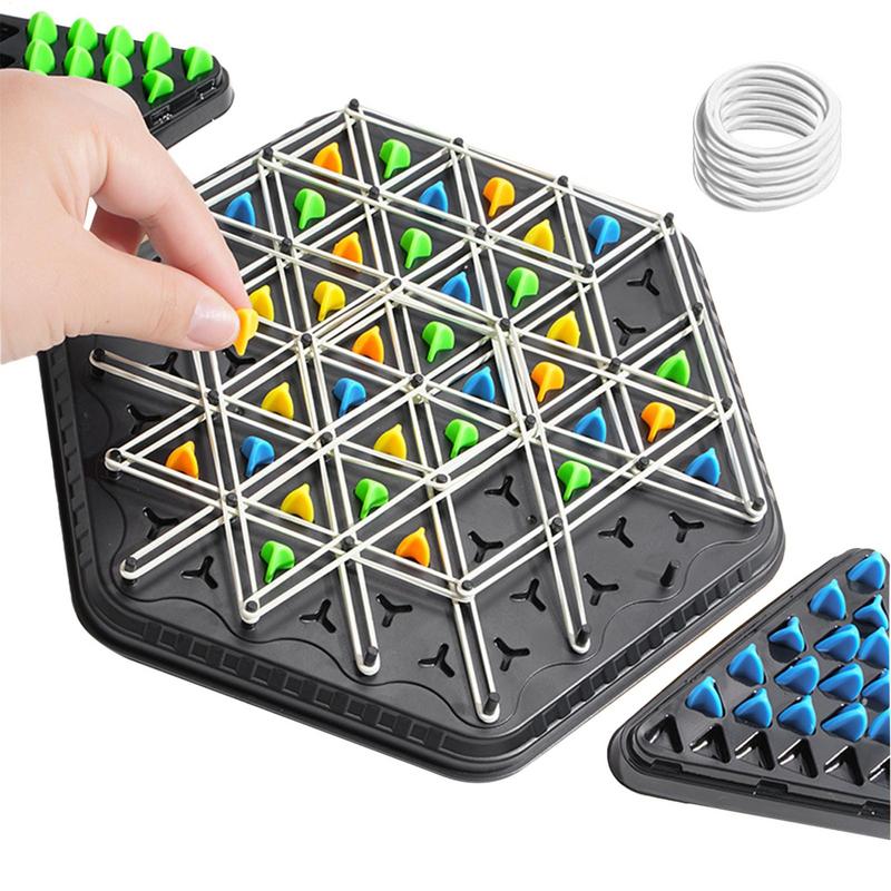 Puzzle Triangle Chess Board Game, Geometric Chain Chess Game, Interactive Strategy Game, Exercise Thinking Logic Board Game