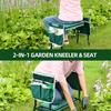 Banc-agenouilloir de jardin pliant AIMOONSA - siège + coussin EVA étanche, 59,7x27,7x49 cm, charge 150 kg