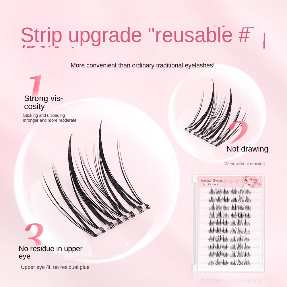 No Need Glue False Eyelashes 5D Trilogy Sunflower Makeup Tools Reusable Eyelashes Makeup