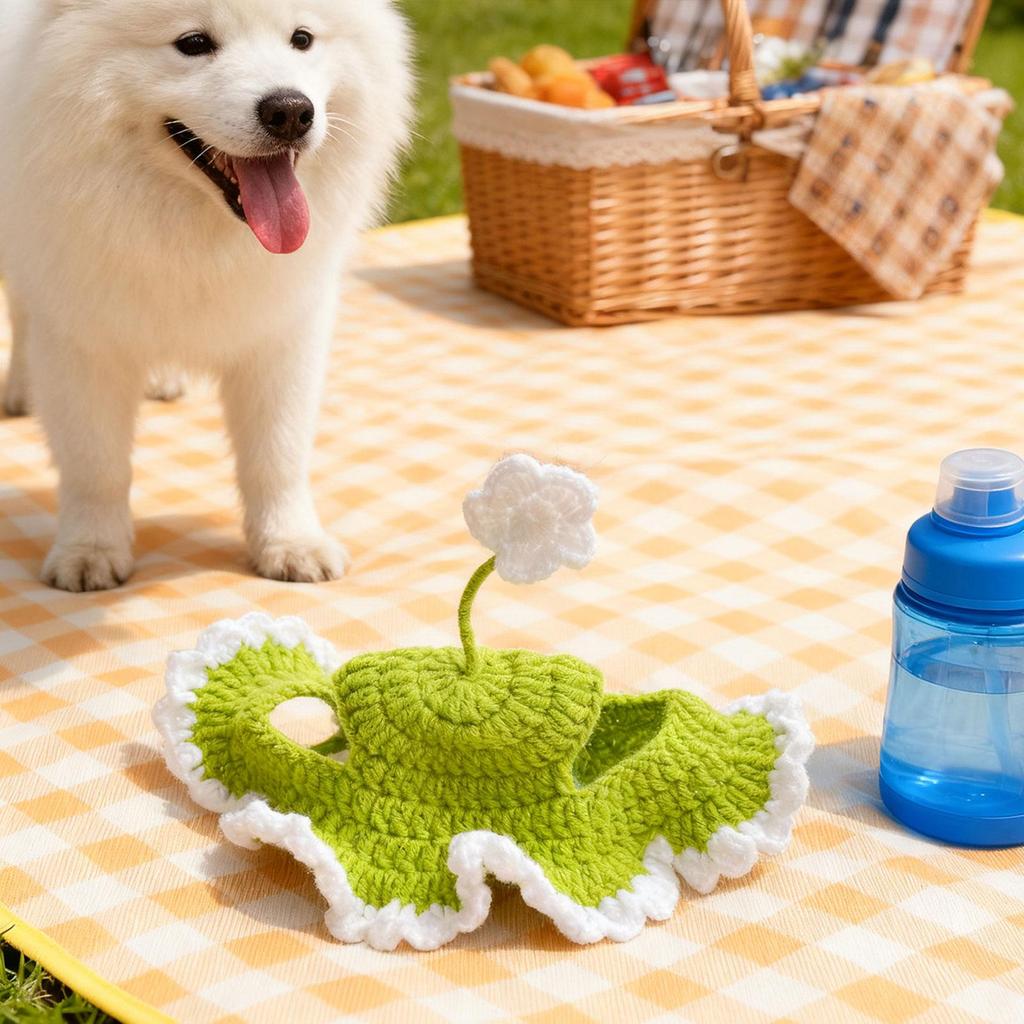 Winter Pet Hat Puppy Dog Cap Christmas Soft Props Decoration Headgear Knitted Hat Travel Small Animals Puppy Kitten