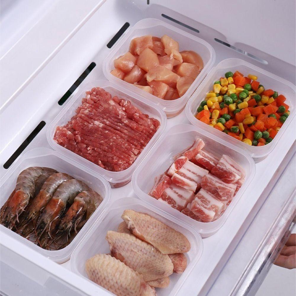 350ml Transparent Frozen Meat Box Refrigerator Special Food Containers Fruit Storage Box