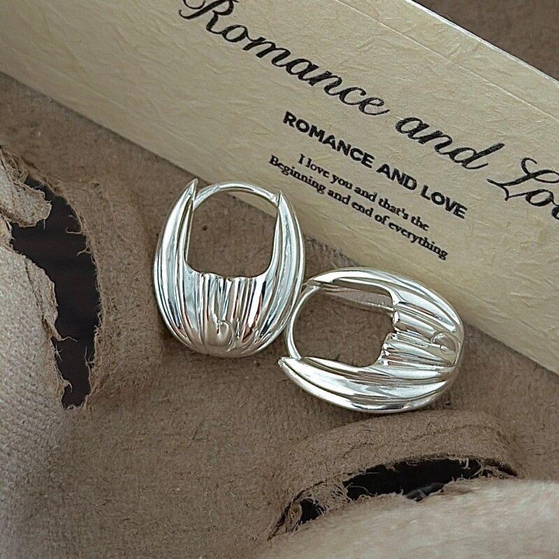 Xiaomi BF CLUB 925 Sterling Silver Earrings For Women Round Strip Earring Jewelry Prevent Allergy Party Accessories Gift