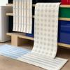 Striped Grid Printed Carpet, Anti Slip Washable Floor Mat, Bedroom Entrance Minimalist Floor Mat, Home Decoration
