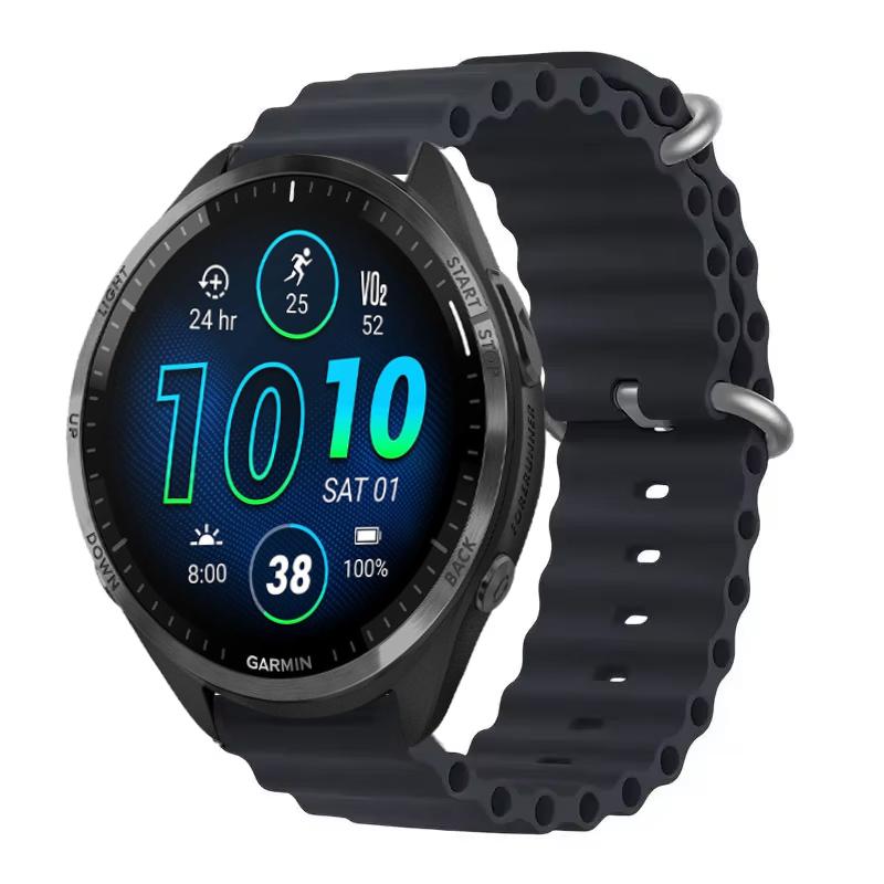 Sports Silicone Strap For Garmin Forerunner 965 955 Solar 945 935 745 Strap Watch Band 22mm Replacement Wristband Bracelet