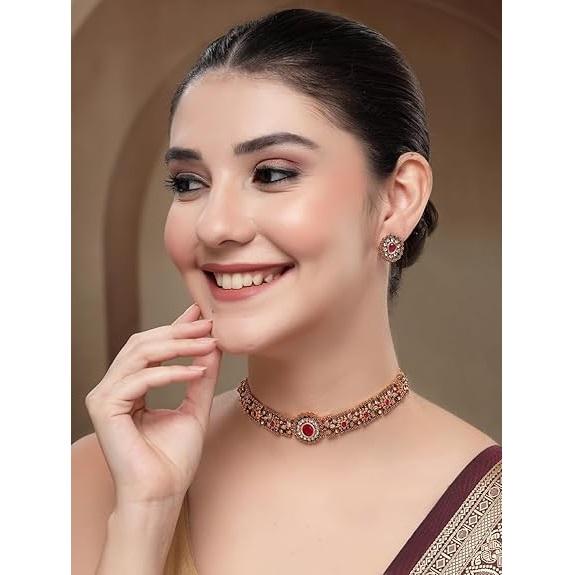 Latest Stylish Design Fancy Traditional Necklace Jewellery Set for Women