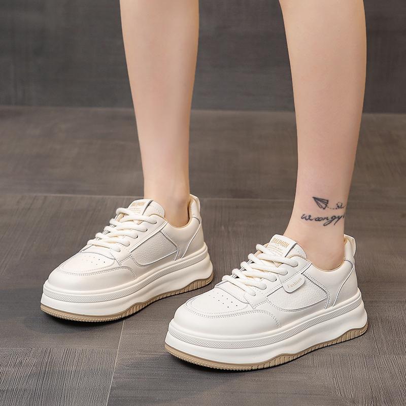 Spring and Autumn Elegant Lace Up Breathable Sports and Leisure Shoes Fashionable New Comfortable and Durable Women's Shoes