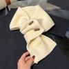 Wool Knitted Winter Scarf For Women Warm Cashmere Scarves Neckchief Solid Lady Shawl Wrap Female Pashmina Bufanda