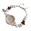 Vintage Watch Bracelet Woven Adjustable Hand Chain Forest Theme Beaded Wristwatches  Gift