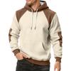 Men's Colorblock Sweatshirt Hoodie Men's Sports Large Size Casual Sweatshirt