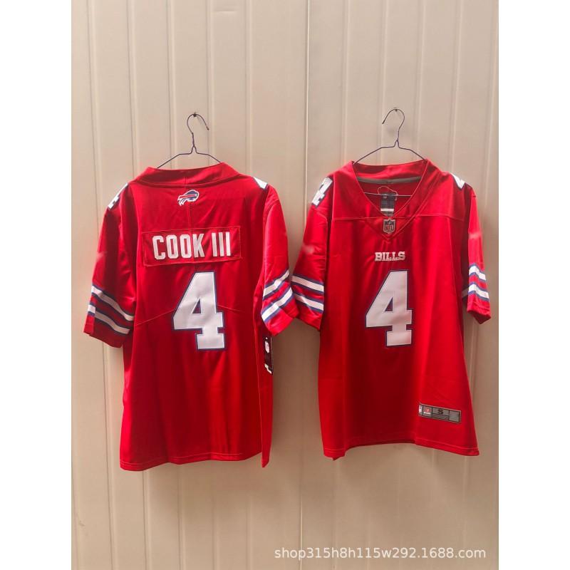 2026 NFL Football Trikot Bill Team Bestickt Kurzarm Sportuniform Fans