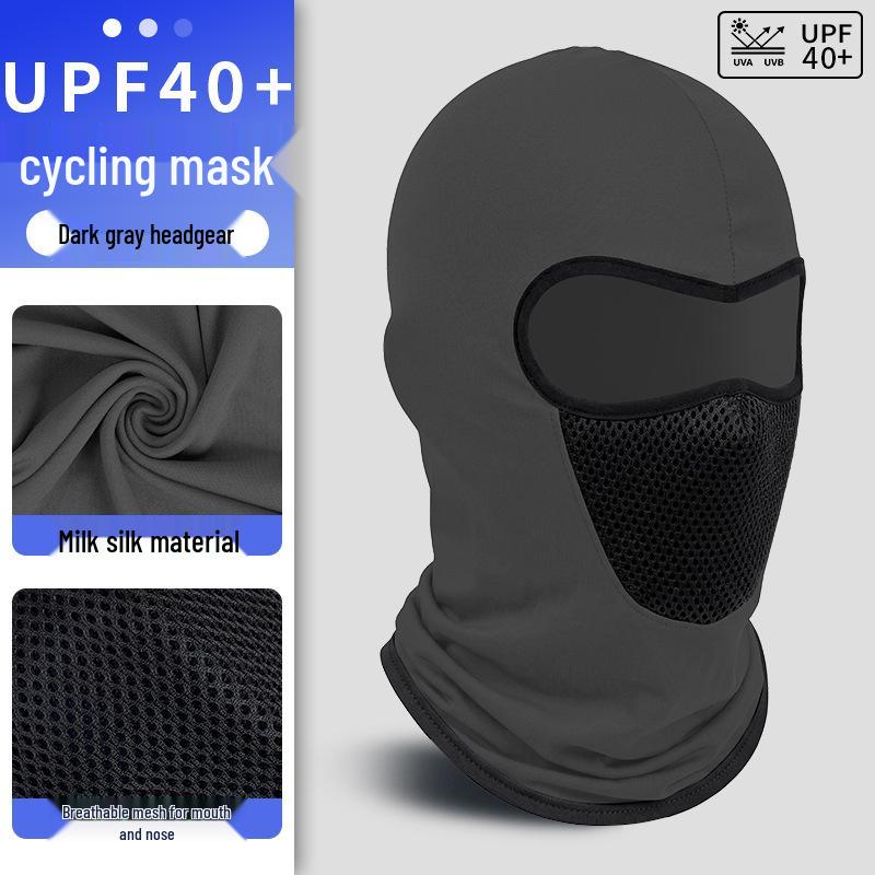 Herren Eis-Seide Vollgesichts-Motorrad-Sportmaske - Winddicht & Sonnenschutz Halsbekleidung