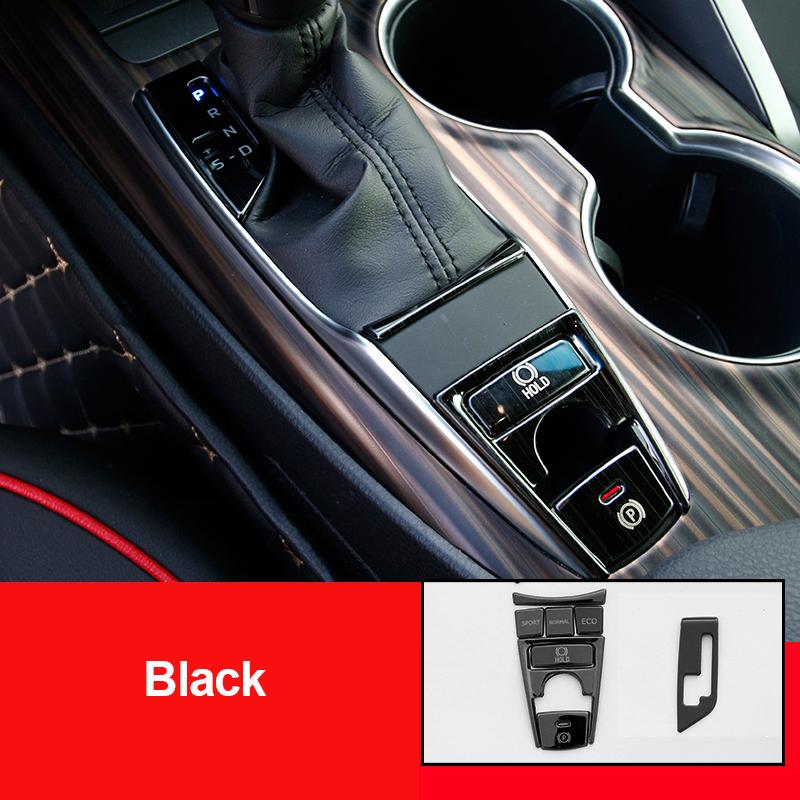 Car Center Console Gear Button Panel Cover Trim for Toyota Camry 2018    70 V70 Xv70 Trd Accessories Auto
