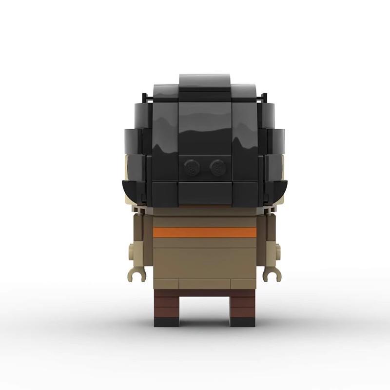 Yaratıcı Rocky Kare Kafa Çocuk ile Uyumlu Yapı Taşı, Birleştirme Seti Yapboz Yapı Taşı Model Süs