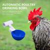 5Pcs Chicken Drinker with 1/2" PVC Tee Fittings Chicks Duck Goose Turkey Poultry Waterer Feeder Leakproof Large Automatic
