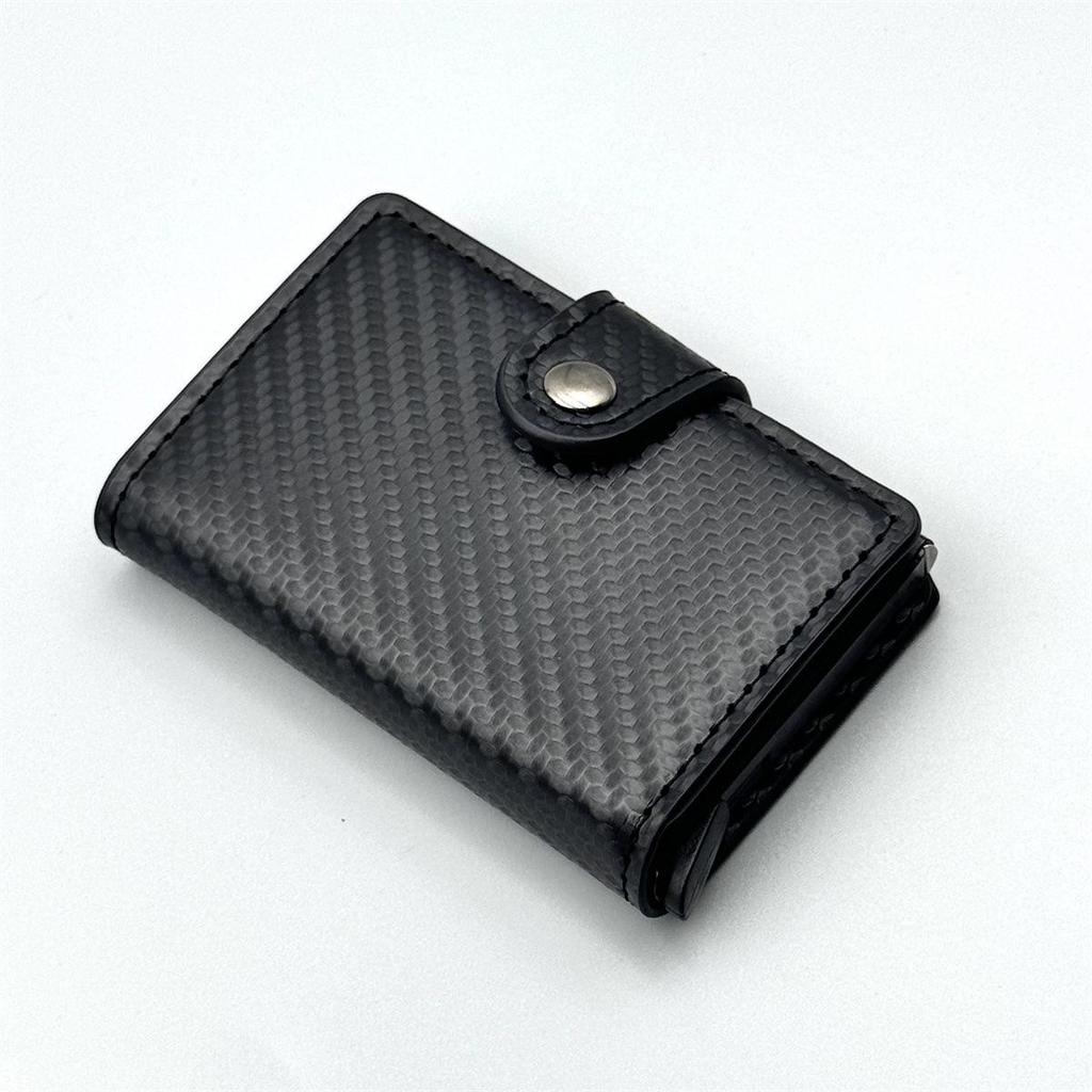 RFID Anti-Theft Pop-Up Card Holder - Large Capacity, Automatic, Anti-Magnetic