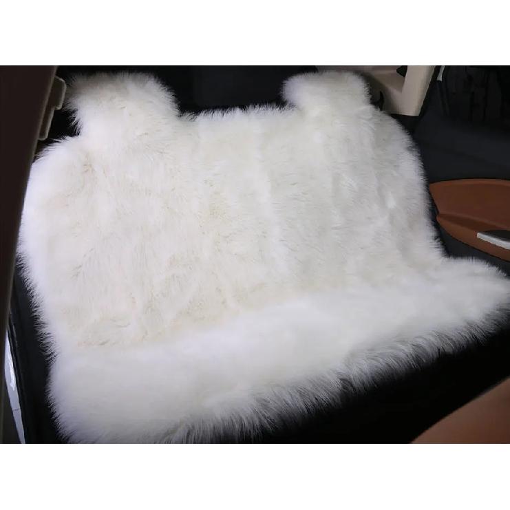 Car Seat Cover Faux Fur Warm Car Seat Cover Faux Plush Black Cute Fundas Coche Asiento Universal Decorative Accessories