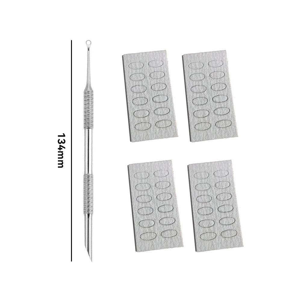 Stainless Steel Dual-End Nail Cuticle Pusher and Remover Tool