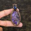 Russian Charoite Handmade Copper Wire Wrap Jewelry Pendant 3.35" T4c14