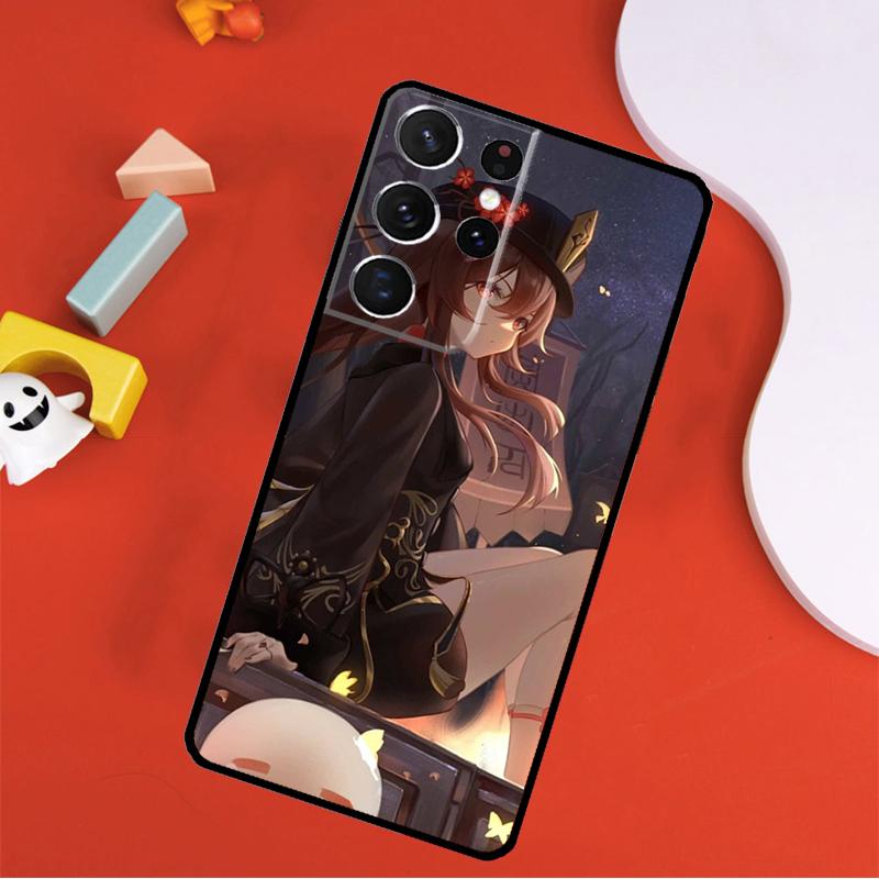

Genshin Impact Hu Tao Phone Case For Samsung Galaxy S25 Ultra S9 S10 S20 S21 FE S22 S23 S24 Plus S24 Ultra Cover Galaxy S9