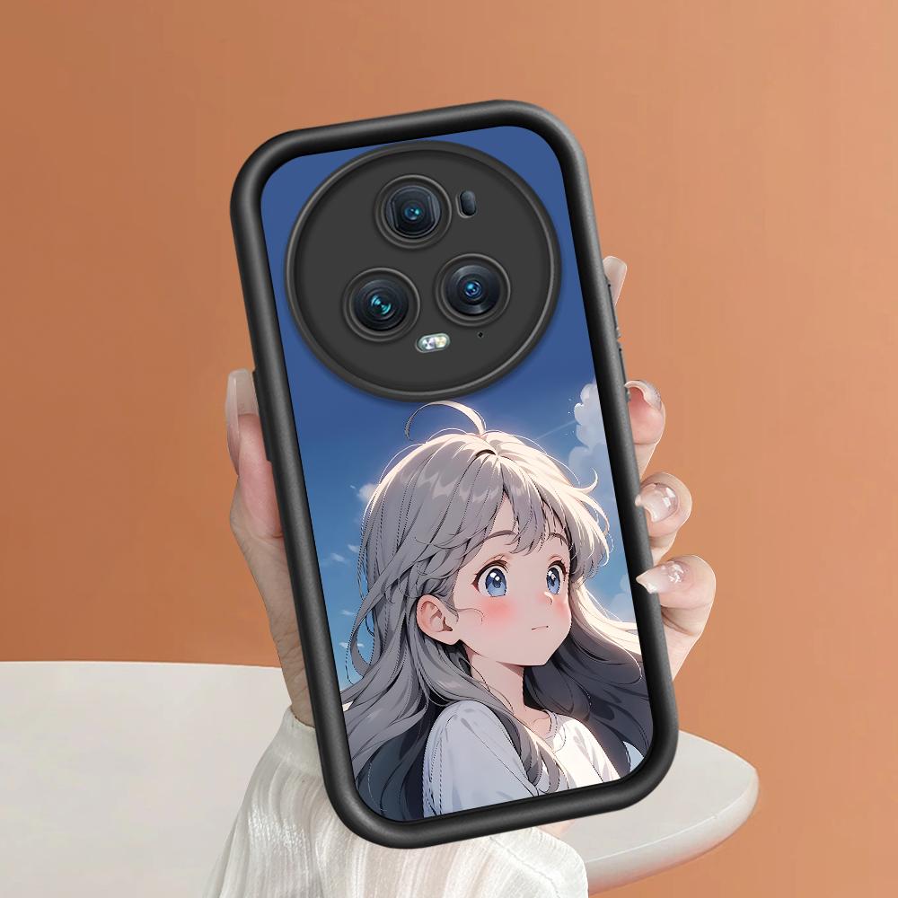 

Мягкий силиконовый квадратный чехол с рисунком лестницы для телефона, полное покрытие, противоударный защитный резиновый чехол для камеры для Huawei Honor Huawei P50 чёрный