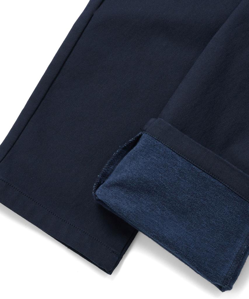 KULTE Men'S Fleece-Lined Elastic Waist Chino Pants Navy