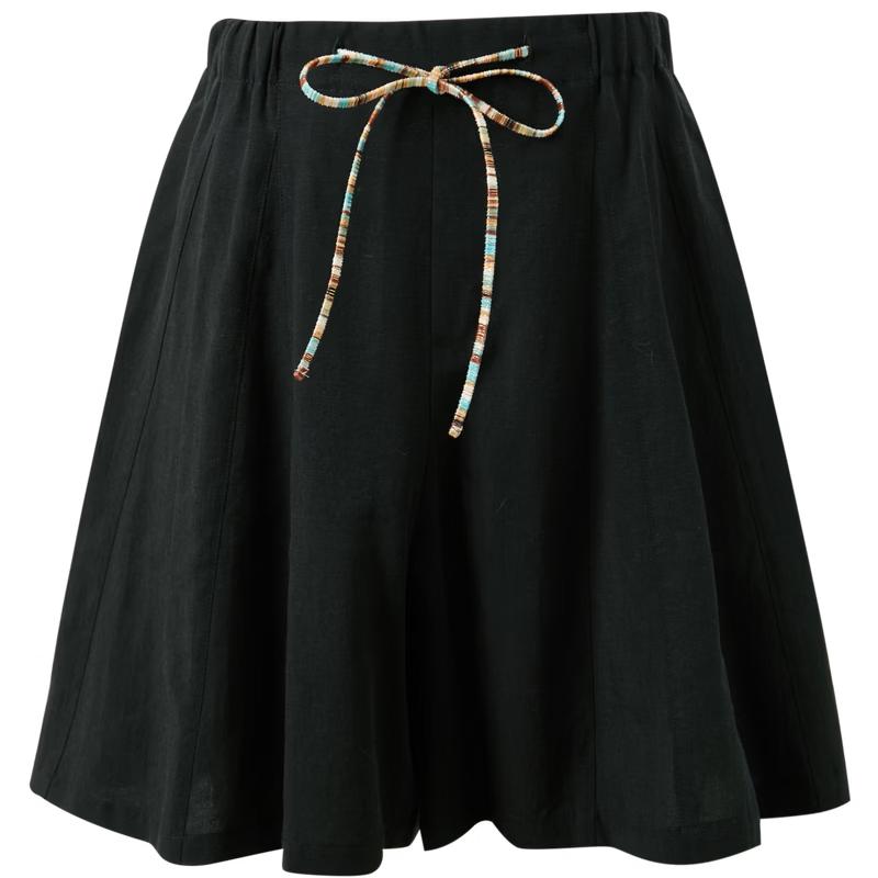 Sancai Lyocell High-Waist Wide-Leg Mid-Length Casual Pants XL
