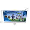 Portable Outdoor Sports Toy: Easy Assembly Large Plastic Football Goal Set
