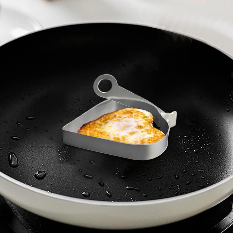 Heart Shaped Pancake Mold Stainless Steel Pancake Griddle Heart-Shaped Waffle Maker Non-Stick Fried Egg Ring Griddle Pan For China Mainland
