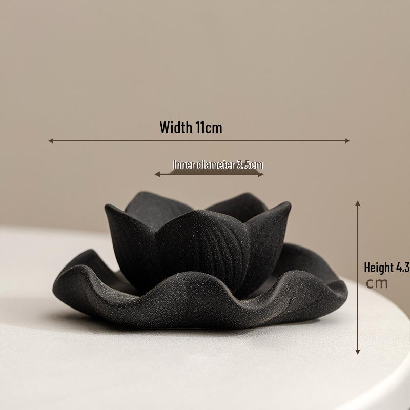 Lotus Keramik Kerzenhalter für Buddha Heimdekoration