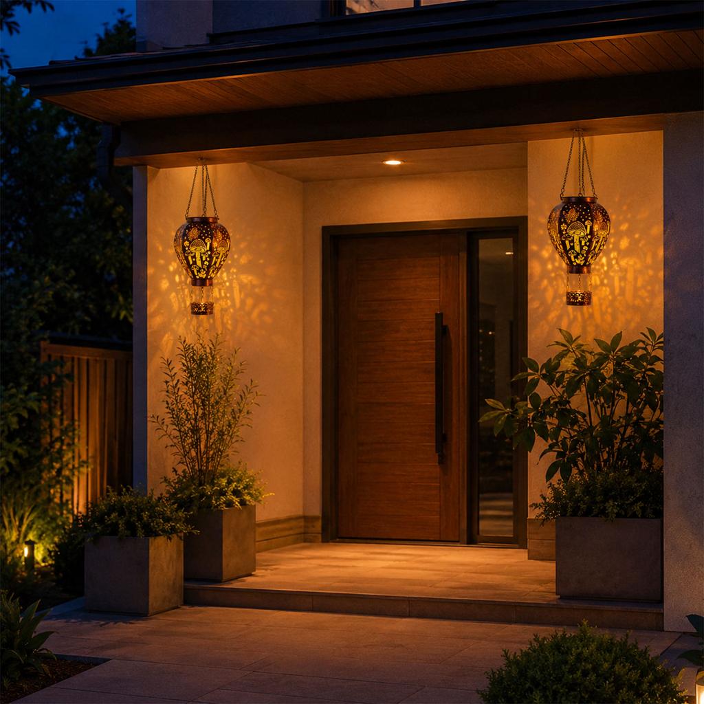 Powered Pendant with Projection Effect for Garden Yard Decor
