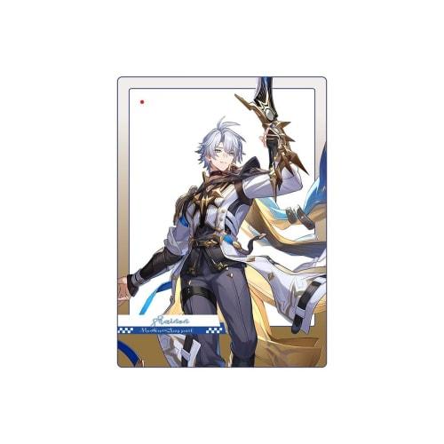 Set of 5 Hokai Star Rail Fainon Merchandise: Acrylic Stand, Keychain, Badge, Clear Acrylic Card, and Shikishi (Shikishi). Perfect as a Figurine, Room