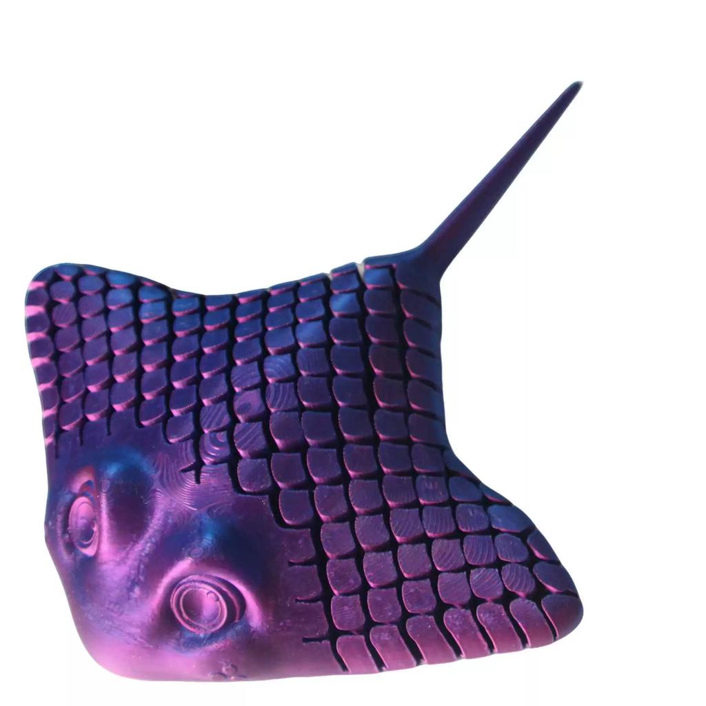 3D Printed Aquatic Animal -Bionic Manta Ray Stingray Toy Relief Desktop Decoration Flexible Sea Creature Toy,Gifts for Everyone