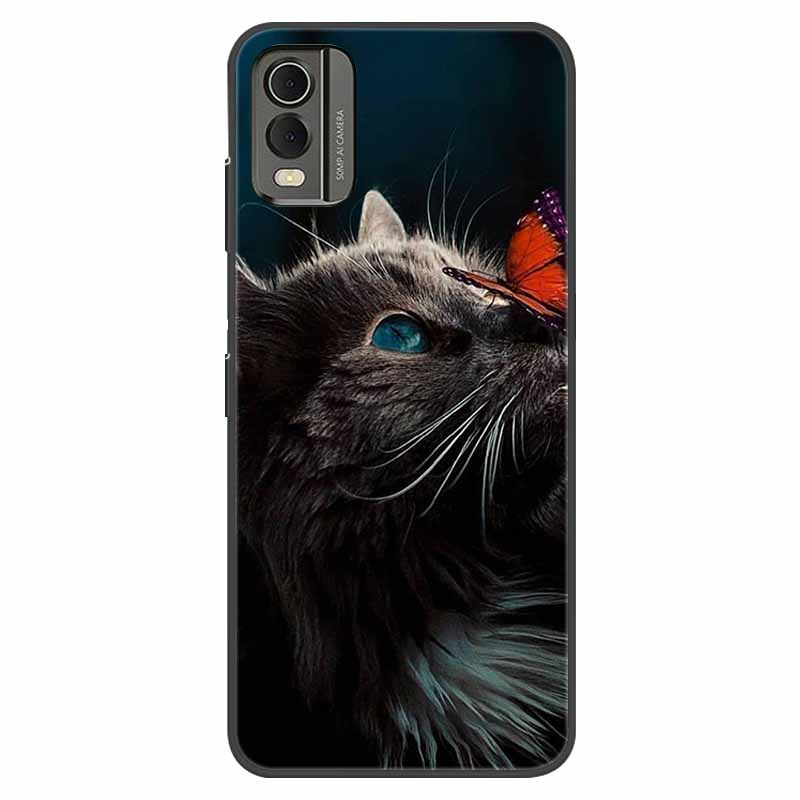 For Nokia C32 Case Shockproof Soft silicone TPU Back Cover For Nokia C32 C 32 Phone Cases NokiaC32 Cute Cartoon Fundas Shells