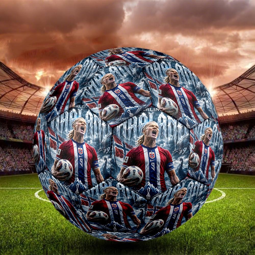 1pz Haalands Calcio Trionfo Taglia 5 Pallone da Calcio Pallone da Calcio in PVC Partite Sportive Allenamento Giochi all'Aperto Spiaggia Palloni Elastici 07e116