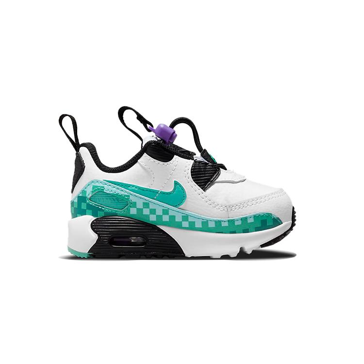 Nike Air Max 90 Low Top Toddler Shoes White Green Infant And Toddler DN3265-100