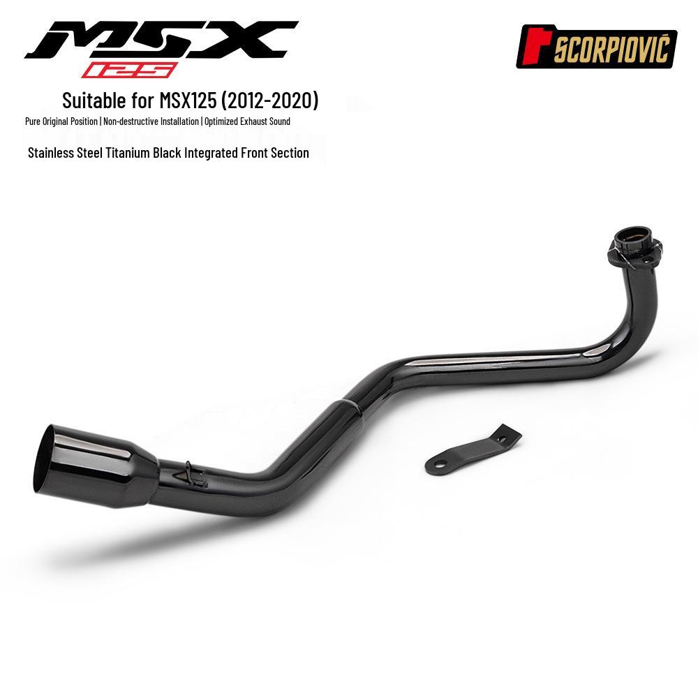 Stainless Steel Exhaust System for MSX125 - Header & Muffler Set