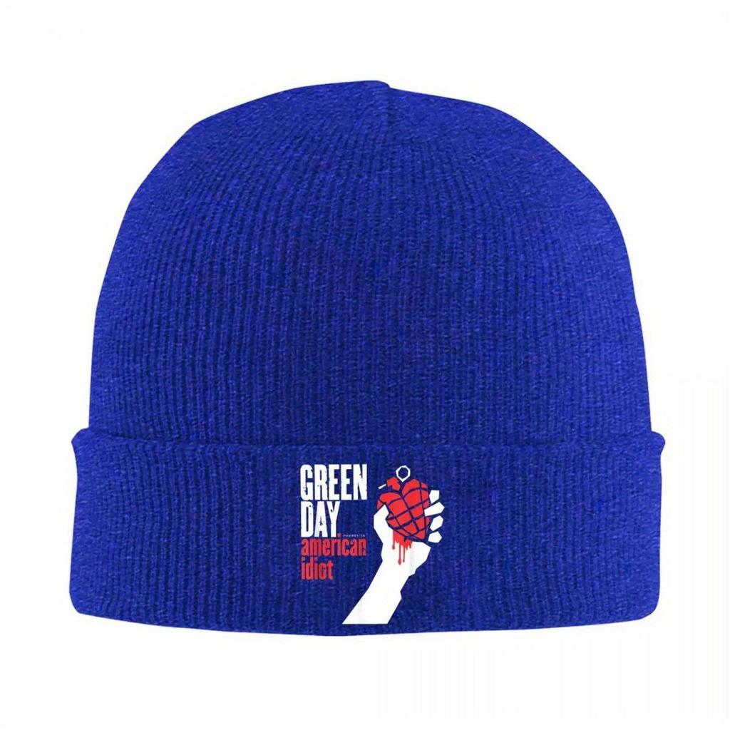 Green Day American Idiot Knitted Hats Autumn Winter Skullies Beanies New Hip Hop Fans Caps Female Male Acrylic Fashion Skullcap