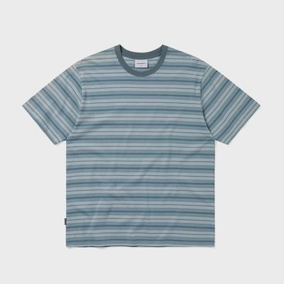 Dieses ist Nie Dieses Gestreifte T-Shirt Blau