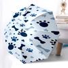 1pc Dog paw prints, bones, hearts, stars. Umbrella with Plastic Handle,Suitable for All Seasons Home Travel Outdoor UmbrellaPT254