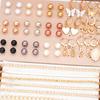 93 Teile Luxuriöses Nahöstliches Schmuckset für Damen Vintage Boho Schmetterling Herz Perle Blumiger Anhänger Halskette Ring Ohrringe Geschenk