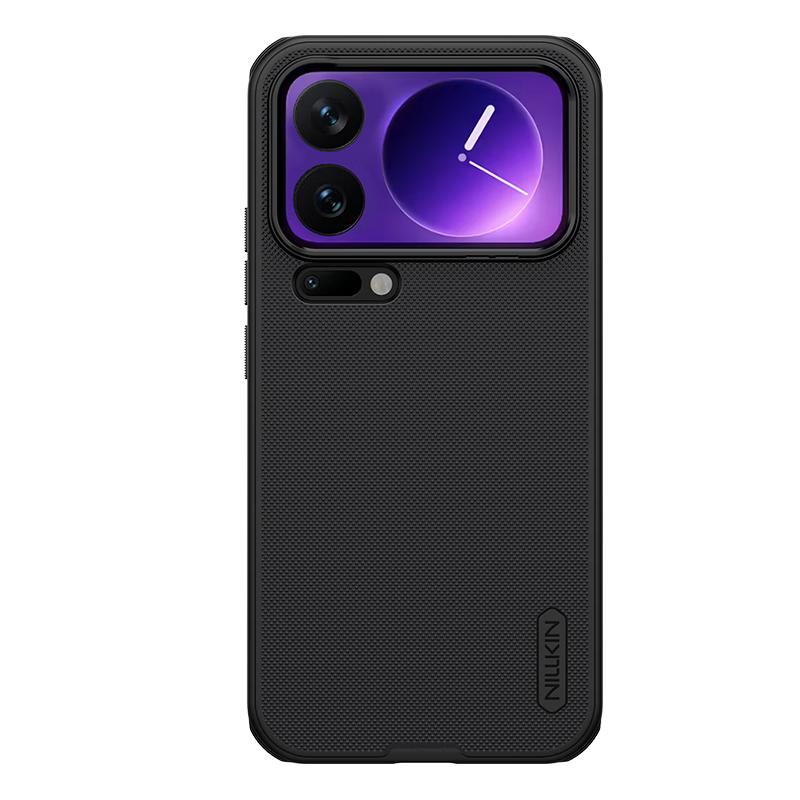 NILLKIN Xiaomi 17 Pro Max Full-Cover Matte Anti-Sweat Anti-Slip Drop Protection Case with Raised Lens Slim Simple Shield Pro Black