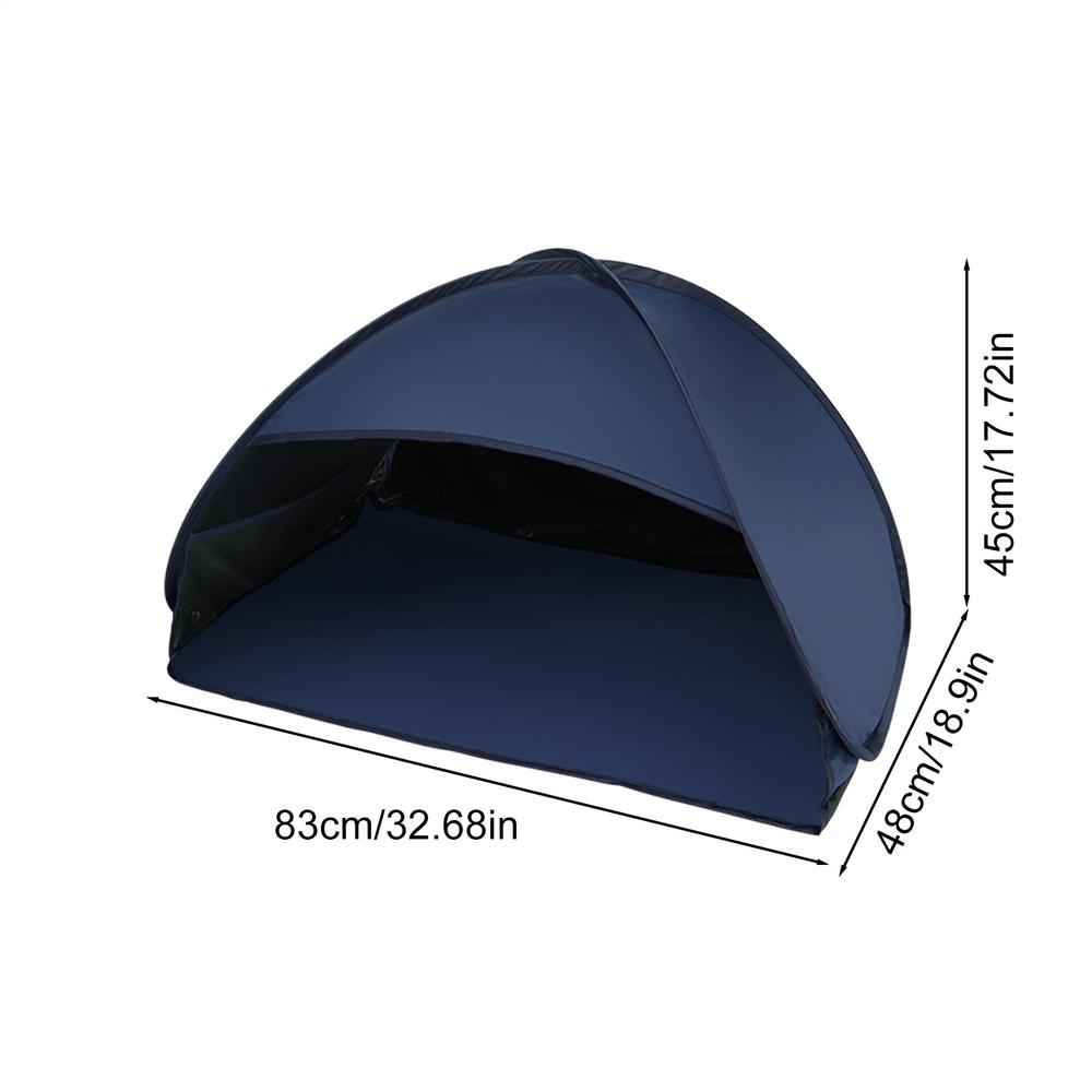 Outdoor Beach Headrest Sunshade Tent Adults Kids UV-protecting Sunshelter Automatic Opened Portable Camping Sunshade Tent темно-синий