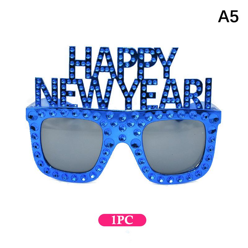 Funky Glasses For Christmas 2026 And  Year'S Gifts Happy  Year Decorative Glasses Party Props  Year Party Supplies