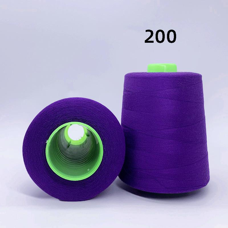 High-Speed 8000-Yard Black & White Sewing Thread - 402 Flat Pagoda Thread for Clothing