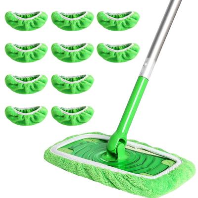 Panos de limpeza úmidos e secos, esfregões de microfibra reutilizáveis, substituição de cabeça de esfregão para pisos de móveis ecológicos, panos de limpeza laváveis