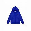 Unisex Hooded Zip-Up Sweatshirt With Heart Embroidery Casual Loose Fit Sportswear